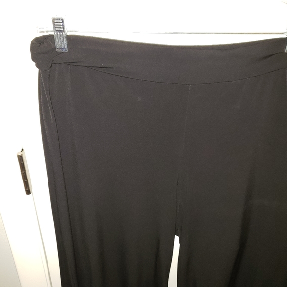 Carole Little woman 2X black jersey gaucho crop - Picture 3 of 5